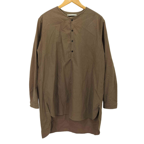 AG by EXPERIMENT ノーカラーハーフボタンコットンシャツワンピース レディース JPN:3