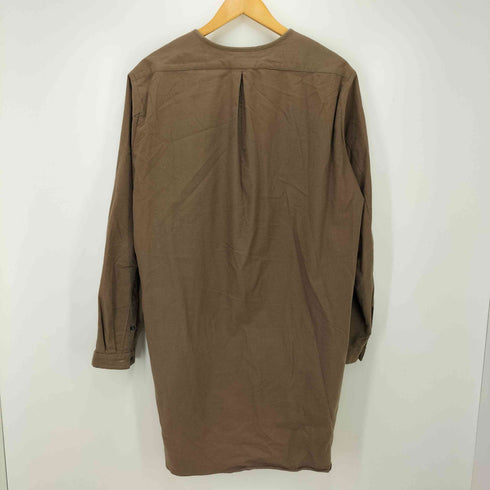 AG by EXPERIMENT ノーカラーハーフボタンコットンシャツワンピース レディース JPN:3