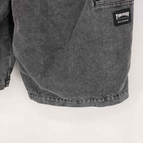 スラッシャー THRASHER カツラギデニムイージーハーフパンツ メンズ LL