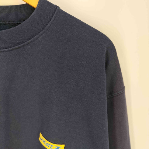 LA POSTE 企業ロゴ クルーネックスウェット メンズ