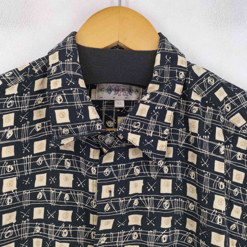 カンピアモダ CAMPIA MODA 総柄 S/S シャツ メンズ JPN:XL