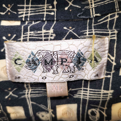 カンピアモダ CAMPIA MODA 総柄 S/S シャツ メンズ JPN:XL