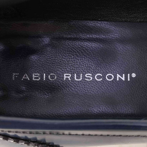 ファビオルスコーニ FABIO RUSCONI イタリア製 レザー コイン ローファー レディース 36