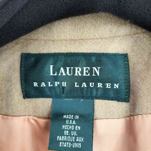 ローレンラルフローレン LAUREN RALPH LAUREN USA製 くるみボタン カシミヤ テーラードジャケット レディース