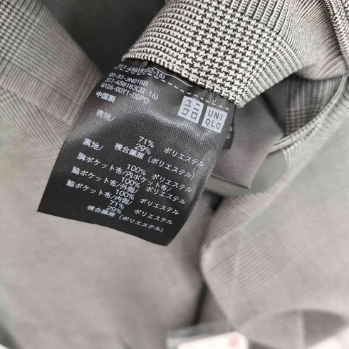 ユニクロ UNIQLO 感動ジャケット 千鳥格子 メンズ JPN:XXL