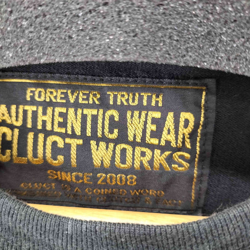 クラクトワークス Cluct Works 両面刺繍デザイン S/S Tシャツ メンズ JPN:M