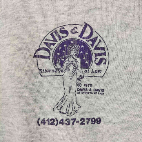 ジャージーズ JERZEES DAVIS&DAVIS プリントクルーネックスウェット MADE IN USA メンズ XL