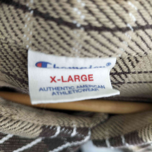 チャンピオン Champion チェック ヘビーネルシャツ メンズ JPN:XL