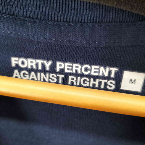 フォーティーパーセントアゲインストライツ FORTY PERCENTS AGAINST RIGHTS FPAR SS TEE メンズ JPN:M