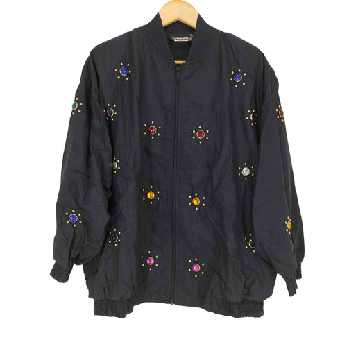 GEPETTO ビジュー装飾 ナイロンジップブルゾン MADE IN USA メンズ JPN:M