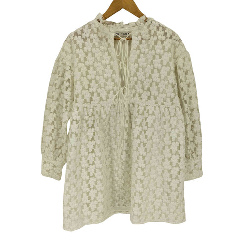 ザラ ZARA Textured Weave Mini Dress長袖ワンピー レディース JPN:S