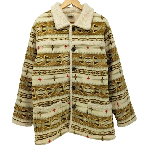 ピコ PIKO オールドピコ 総柄ボアフリースジャケット Hawaiian Longboard Wear Sherpa Jacket メンズ import:M