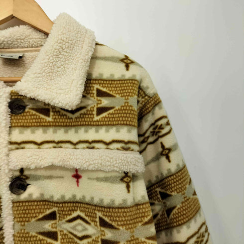 ピコ PIKO オールドピコ 総柄ボアフリースジャケット Hawaiian Longboard Wear Sherpa Jacket メンズ import:M