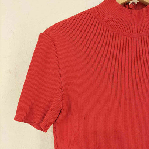 クレージュ courreges コットン リブニット切り替え ドッキングワンピース レディース JPN:38