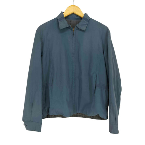 70S TALONジッパー 無地×チェック リバーシブルスウィングトップ メンズ