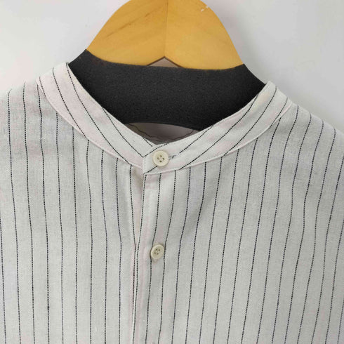 フリークスストア FREAKS STORE バンドカラーストライプ L/S シャツ メンズ JPN:M