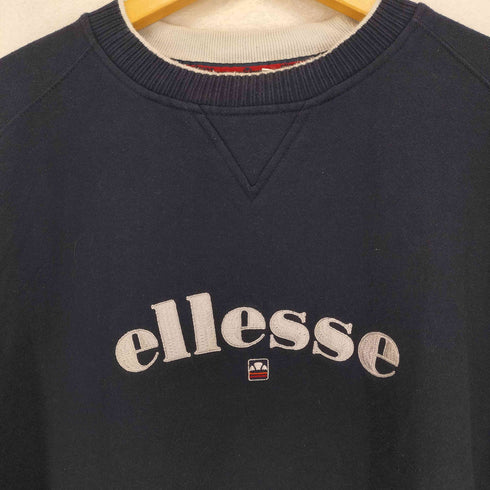 エレッセ ellesse ロゴ刺繍クルーネックスウェット メンズ XL