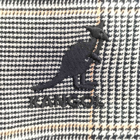 カンゴール KANGOL ロゴ刺繍 チェック柄 ブルゾン ジャケット ワンタック テーパード スラックス セットアップ メンズ ジャケットL パンツM