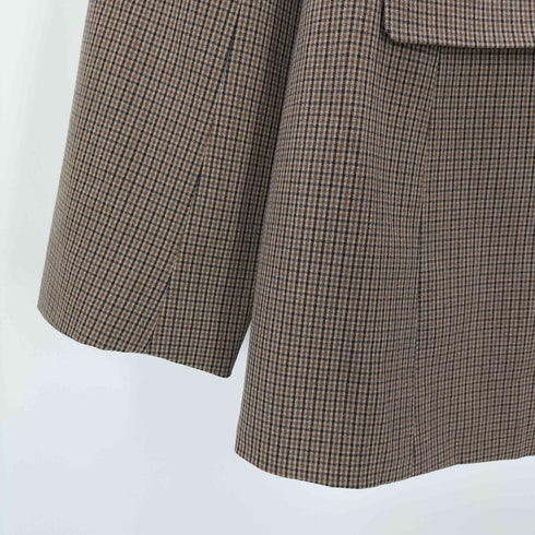 ユニクロ UNIQLO チェック柄テーラードジャケット レディース JPN:L
