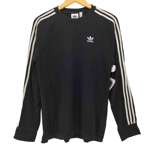 アディダスオリジナルス adidas Originals 3 STRIPES LS TEE トレフォイルロゴ刺繍 クルーネック Tシャツ メンズ JPN:L