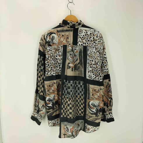 L/S 総柄シャツ メンズ