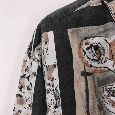 L/S 総柄シャツ メンズ