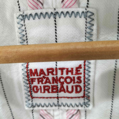 マリテフランソワジルボー MARITHE FRANCOIS GIRBAUD メタルボタンストライプワンピース レディース JPN:S