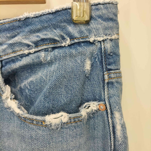 ザラ ZARA ダメージ加工 タイトデニムスカート レディース L