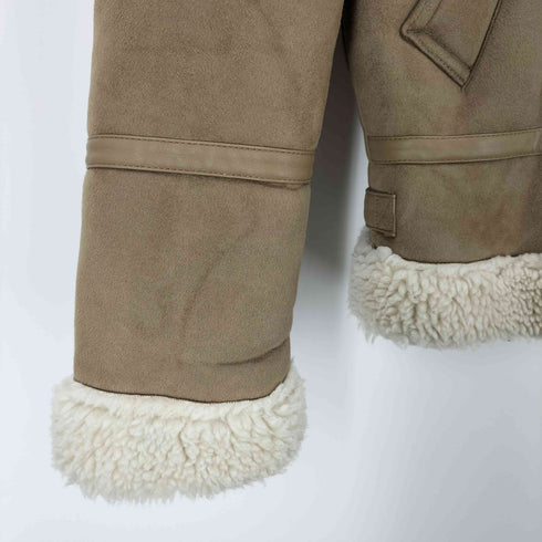 ザラ ZARA ムートンボアジャケット メンズ JPN:M