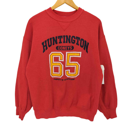 ヘインズ Hanes 90S フロントBIGプリントクルーネックスウェットシャツ Vガゼット メンズ JPN:L