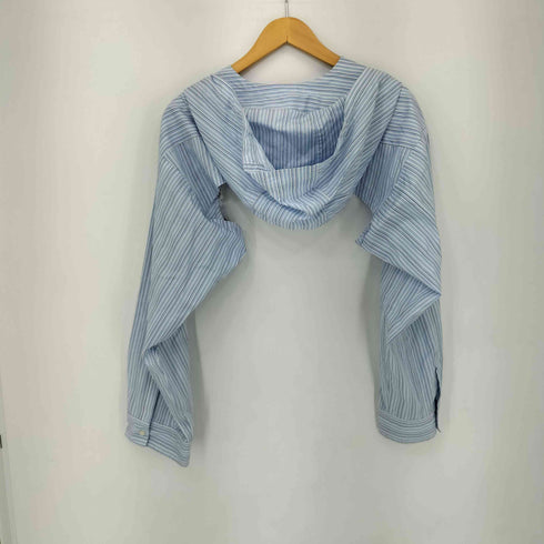 コムデギャルソンシャツ COMME des GARCONS SHIRT 24SS フーデッド ストライプシャツ つけ襟 コレクションピース メンズ
