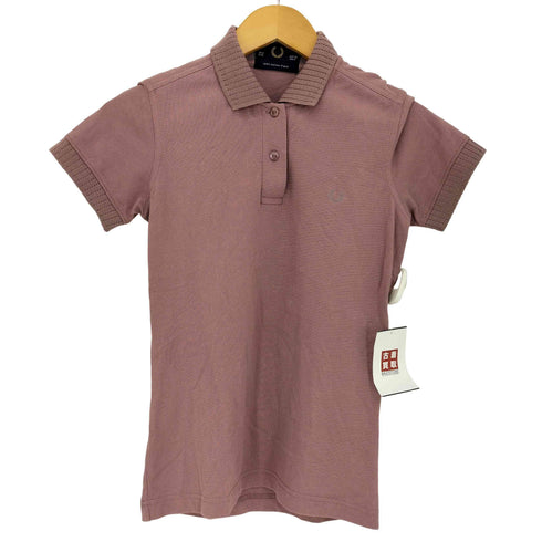 フレッドペリー FRED PERRY マカオ製 コットンピケ 袖リブ ポロシャツ レディース JPN:36
