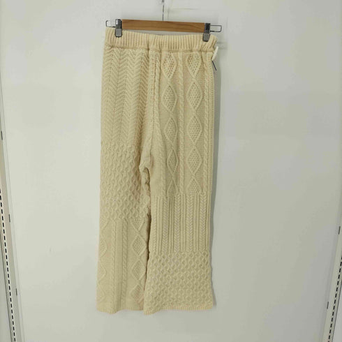 ビーミングバイビームス B:MING by BEAMS 21AW パッチワーク ニットパンツ ケーブル編み レディース ONE SIZE