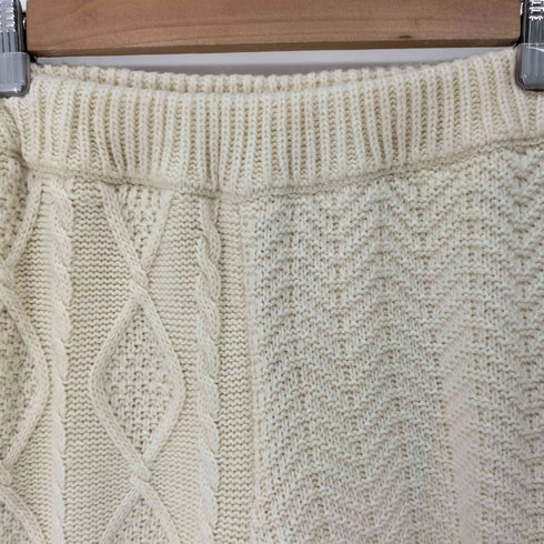 ビーミングバイビームス B:MING by BEAMS 21AW パッチワーク ニットパンツ ケーブル編み レディース ONE SIZE