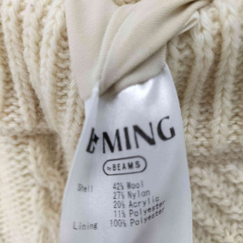 ビーミングバイビームス B:MING by BEAMS 21AW パッチワーク ニットパンツ ケーブル編み レディース ONE SIZE
