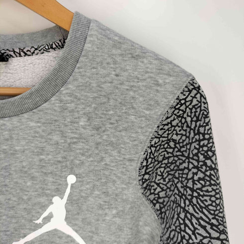 ジョーダンブランド JORDAN BRAND ロゴプリント 袖切替 クルーネックスウェット メンズ import:M