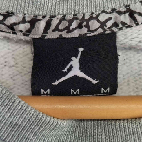 ジョーダンブランド JORDAN BRAND ロゴプリント 袖切替 クルーネックスウェット メンズ import:M