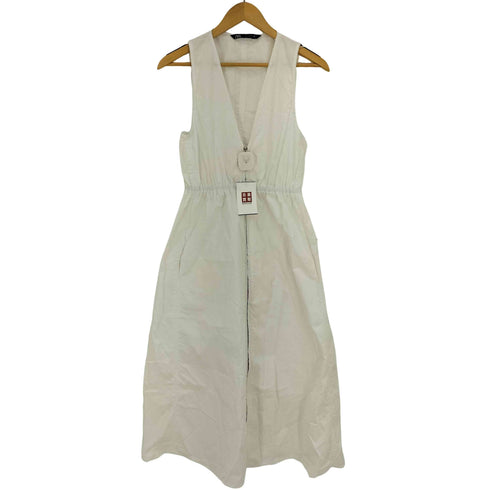 ザラ ZARA ジッパーポプリン ワンピース レディース import:S