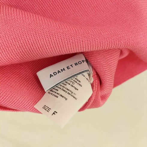 アダムエロペ Adam et Rope サステナブル ハーフスリーブカラーニット レディース FREE