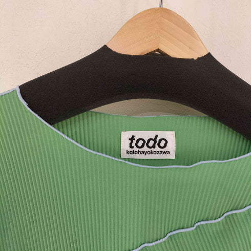トゥードゥーコトハヨコザワ todo kotoha yokozawa pleats top long sleeve レディース