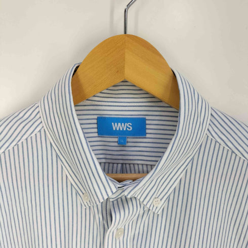 WWS 究極のボタンダウンシャツ ストライプ メンズ LL