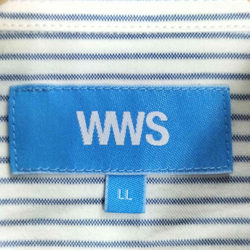 WWS 究極のボタンダウンシャツ ストライプ メンズ LL
