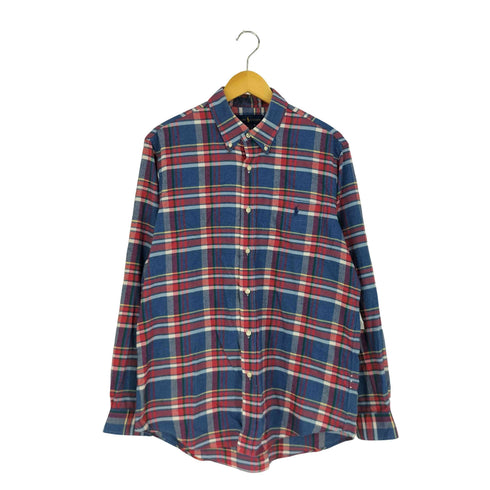 ラルフローレン RALPH LAUREN CLASSIC FIT ポニー刺繍 ボタンダウンチェックシャツ メンズ import:L