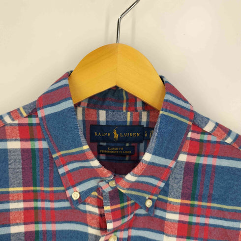 ラルフローレン RALPH LAUREN CLASSIC FIT ポニー刺繍 ボタンダウンチェックシャツ メンズ import:L