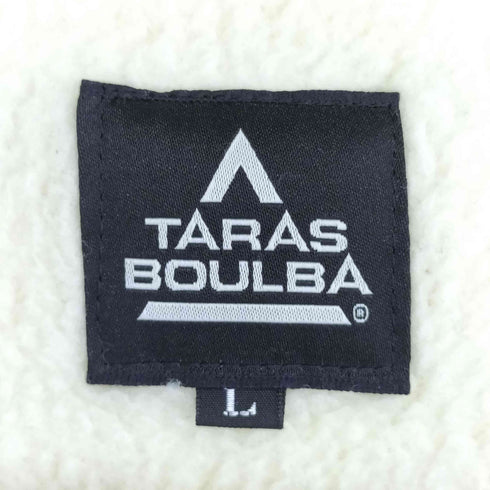 タラスブルバ TARAS BOULBA POLARTEC ロゴ刺繍 ノーカラー ボア フリースジャケット メンズ import:L