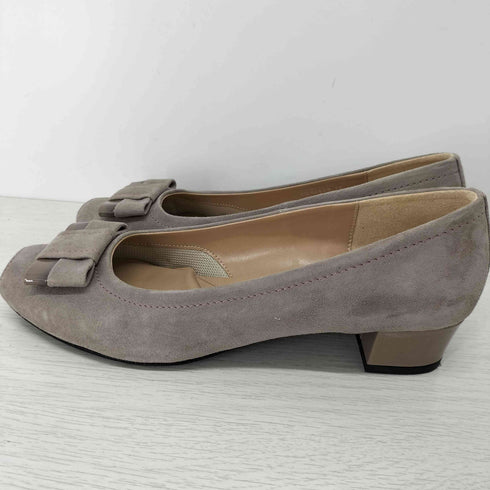 ダイアナ DIANA リボンデザインパンプス トープ シルキー レディース JPN:24