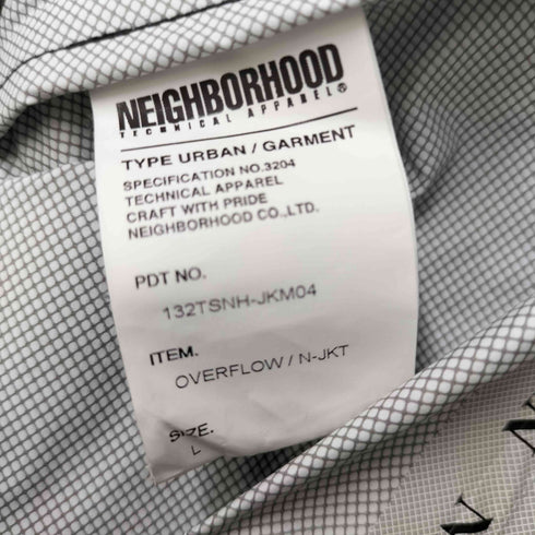 ネイバーフッド NEIGHBORHOOD 13AW OVERFLOW/N-JKT オーバーフロー フーデッド ナイロンジャケット リップストップ 止水ジップ メンズ JPN:L