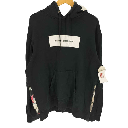 ユニフォームエクスペリメント uniform experiment 17SS BACK END PANEL PULL OVER HOODY バック エンド パネル プルオーバー フーディー パーカー メンズ JPN:2