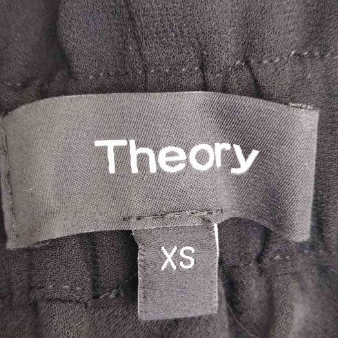 セオリー theory POWDER CREPE/FLUID PULL ON B ワイドクロップドパンツ レディース JPN:XS