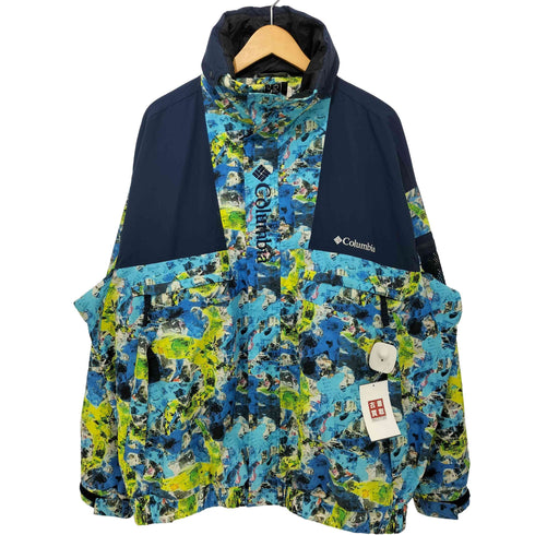 コロンビア Columbia 総柄 ジップアップ マウンテンパーカー メンズ import:L